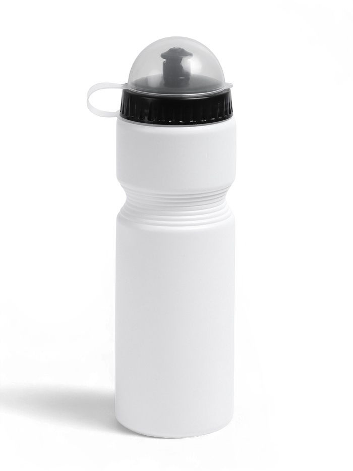 Бутылка для воды, 750 мл, 7×7×24.5 см, спортивная, белая - Фото 1