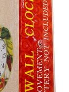 УЦЕНКА Часы настенные, для кухни «Овощи», плавный ход, d-17 см, 27×34 см - фото 14933998