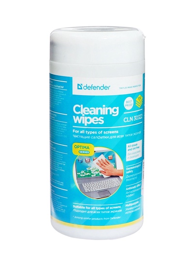 УЦЕНКА салфетки чистящие д/всех типов экранов 100 шт. Cleaning wipes 30322