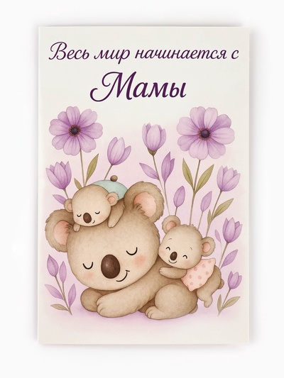 Открытка «Любимой маме», 12×18 см