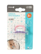 УЦЕНКА Соска-пустышка ортодонтическая, силикон, от 3 мес., «Сова» - Фото 5