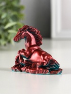 Фигурка гипс «Лошадь лежит», 8×6×3 см, окисленная медь - фото 119110092