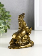 Фигурка гипс «Конь на дыбах», 10 см, под латунь - фото 60061798