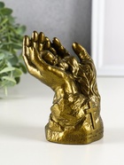 Фигурка гипс «Младенец в руках Бога», 11×8 см, под латунь - фото 58043689