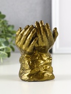 Фигурка гипс «Младенец в руках Бога», 11×8 см, под латунь - фото 58043690