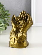 Фигурка гипс «Младенец в руках Бога», 11×8 см, под латунь - фото 58043691