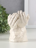 Фигурка гипс «Младенец в руках Бога», 11×8 см, перламутр - фото 58043694