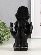 Фигура гипс «Ганеша в руках», 22 см, чёрный - фото 58043710