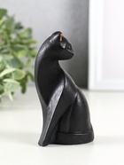 Фигурка гипс «Кошка геометрия», 11×6 см, чёрный  (артикул 10926532)  большой выбор товаров оптом и в розницу по низким ценам с доставкой
