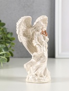 Фигурка гипс «Ангел с крыльями», 15×7 см, перламутр - фото 809244424