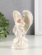 Фигурка гипс «Ангел с крыльями», 15×7 см, перламутр - фото 809244426