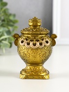 Фигурка гипс «Самовар», 10×7 см, под золото - фото 58043734