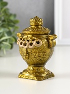 Фигурка гипс «Самовар», 10×7 см, под золото - фото 58043735