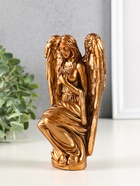 Фигурка гипс «Ангел Равена», 16×9 см, под бронзу - фото 809244438