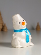 Фигурка гипс «Снеговик», 10×6 см, перламутр - Фото 2