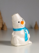 Фигурка гипс «Снеговик», 10×6 см, перламутр - Фото 3