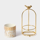 УЦЕНКА Конфетница «Gold.Птичка» 220 мл, 8×21 см - Фото 2