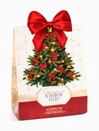 Новогодние конфеты в коробке с формовым верхом «Елка с бантом», 150 гр - фото 119072616 Новогодние конфеты в коробке с формовым верхом «Елка с бантом», 150 гр - фото 119072616