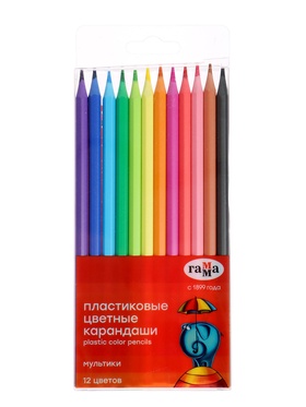 {{photo.Alt || photo.Description || 'УЦЕНКА Карандаши 12цв Гамма «Мультики» пластиковые заточен., ПВХ, европодвес (251220211)'}}