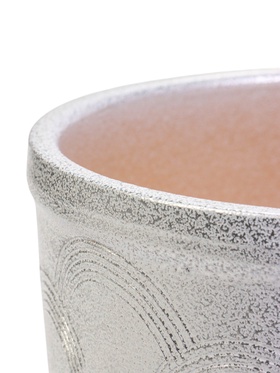 Горшок для цветов «Узор», 2.4 л, d=17.5 см, h=18.5 см, керамический, с поддоном