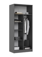 Шкаф прямой двухстворчатый «МИФ», 900×520×2016 мм, цвет изумруд/графит - Фото 2