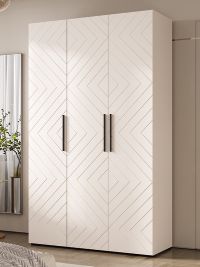 Шкаф прямой трёхстворчатый «Флэш», 1350×506×2236 мм, цвет кашемир/кашемир