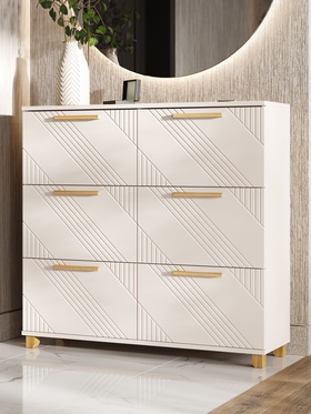 Обувница «Ирис», 1000×300×950 мм, цвет кашемир/кашемир