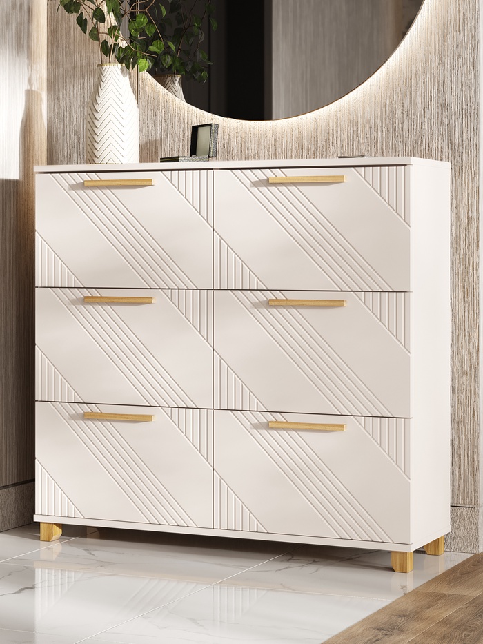 Обувница «Ирис», 1000×300×950 мм, цвет кашемир/кашемир - Фото 1