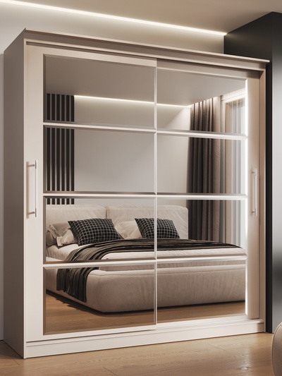 Шкаф – купе «Элегант 8», 2000×650×2200 мм, цвет кашемир