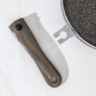 Сковорода Onyx, d=28 см, съёмная ручка, стеклянная крышка, антипригарное покрытие, цвет серый - Фото 5