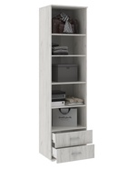 Шкаф бельевой «Ева», 600×450×2236 мм, цвет дуб крафт белый - Фото 2