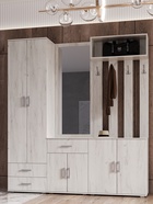 Шкаф бельевой «Ева», 600×450×2236 мм, цвет дуб крафт белый - Фото 3