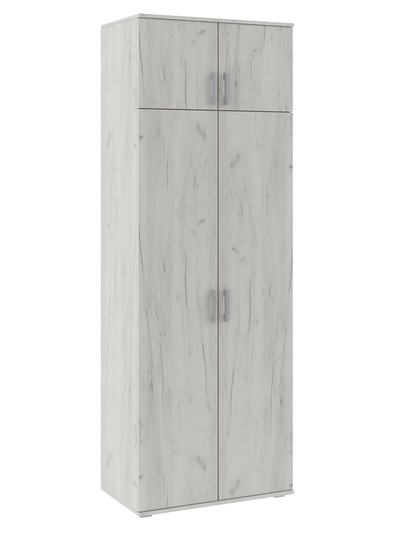 Шкаф платяной «Ева», 800×450×2236 мм, цвет дуб крафт белый