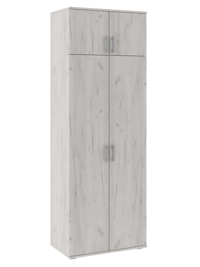 Шкаф платяной «Ева», 800×450×2236 мм, цвет дуб крафт белый - Фото 1