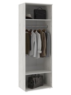 Шкаф платяной «Ева», 800×450×2236 мм, цвет дуб крафт белый - Фото 2