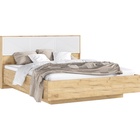 Кровать двуспальная парящая «Сильвия», с ортопедическим основанием, 1600×2000 мм, цвет браш вайт/дуб крафт - Фото 1