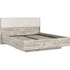 Кровать двуспальная парящая «Сильвия», с ортопедическим основанием, 1600×2000 мм, цвет кашемир/дуб юкон - Фото 2