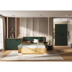 Кровать двуспальная парящая «Сильвия», с подъёмным механизмом, 1600×2000 мм, цвет браш мени грин/дуб крафт - Фото 3