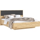 Кровать двуспальная парящая «Сильвия», с подъёмным механизмом, 1600×2000 мм, цвет браш графит/дуб крафт - Фото 1