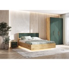 Кровать двуспальная парящая «Ирис», с ортопедическим основанием, 1600×2000 мм, цвет браш мени грин/дуб крафт - Фото 3