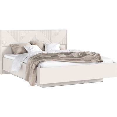 Кровать двуспальная парящая «Ирис», с ортопедическим основанием, 1600×2000 мм, цвет кашемир/кашемир