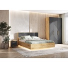 Кровать двуспальная парящая «Ирис», с подъёмным механизмом 1600×2000 мм, цвет браш графит/дуб крафт - Фото 3