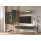 Полка косметическая «Флэш», 1502×350×220 мм, цвет браш мени грин/дуб крафт - Фото 3