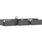 Полка косметическая «Оскар», 1502×350×220 мм, цвет графит софт/графит - фото 14922505