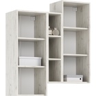 Шкаф подвесной в гостиную «Оскар», 1000×350×1156 мм, цвет графит софт/дуб крафт белый - Фото 2