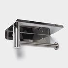 УЦЕНКА Держатель для туалетной бумаги с полочкой 18×10×8 см - Фото 4