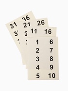 Ценники наклейки для нумерации «Цифры от 1 до 150», самоклеящиеся, 150 штук, бежевый - Фото 2