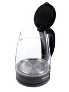 Чайник электрический Happy panda HP-2701BK, стекло, 1.8 л, 1800 Вт, чёрный - фото 58044000 Чайник электрический Happy panda HP-2701BK, стекло, 1.8 л, 1800 Вт, чёрный - фото 58044000