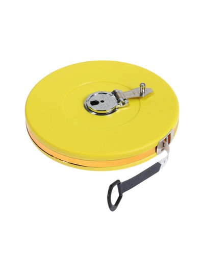 УЦЕНКА Рулетка геодезическая ТУНДРА, фиберглассовая лента, закрытый корпус, 50 м × 13 мм