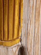 УЦЕНКА Табурет «Слон» 25×25×50 см, дерево албезия, белый - Фото 3